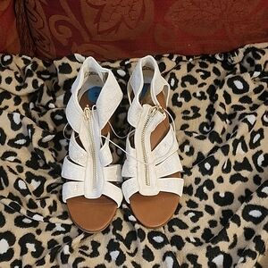 White Strappy Sandals Michael Kors